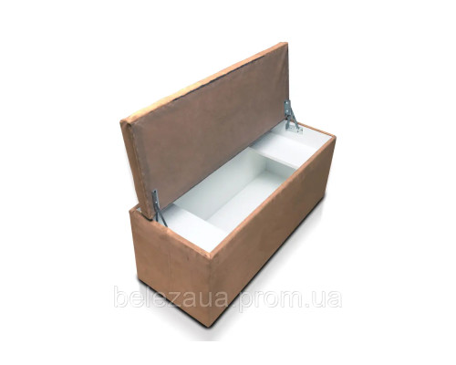 Обувничка з нішею з ламінованого дсп в тканині з м'яким сидінням