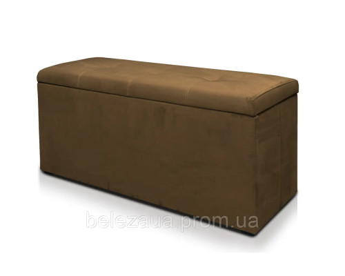 Обувничка з нішею з ламінованого дсп в тканині з м'яким сидінням