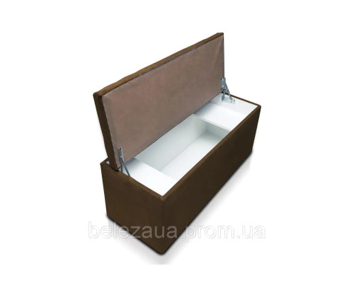 Обувничка з нішею з ламінованого дсп в тканині з м'яким сидінням