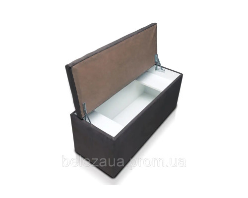 Обувничка з нішею з ламінованого дсп в тканині з м'яким сидінням