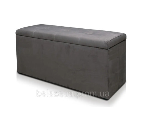 Обувничка з нішею з ламінованого дсп в тканині з м'яким сидінням