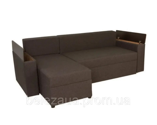 Кутовий диван Комфорт (коричневий, 242х148 см)