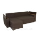 Кутовий диван Комфорт (коричневий, 242х148 см)