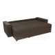 Кутовий диван Комфорт (коричневий, 242х148 см)