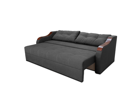 Диван Євро Б-222 (сірий, 226х105 см)