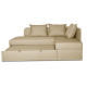 Кутовий диван Гранд (бежевий, 270х155 см)