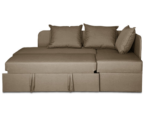 Кутовий диван Гранд (коричневий, 270х155 см)
