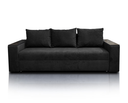 Диван Комфорт (чорний, 230х98 см)