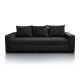 Диван Комфорт (чорний, 230х98 см)
