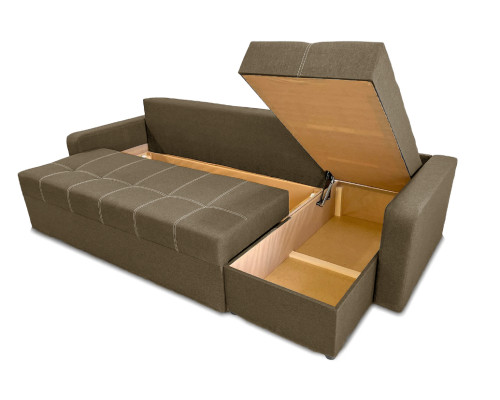 Кутовий диван Макс 3М (коричневий, 300х155 см)