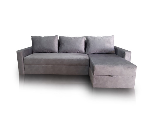 Кутовий диван Макс (сірий, 245х155 см)